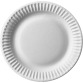 Assiette Pure, ronde, blanche, diamètre 15 cm, en carton, paquet de 100 pièces