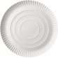 Assiette "pure", ronde, blanche, diamètre 26 cm, en carton, paquet de 100 pièces