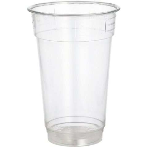 Gobelet en PET, 250 mm, diamètre 78 mm, paquet de 50 pièces