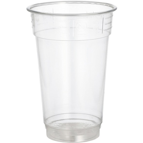 Beker uit PET, 250 ml, diameter 78 mm, pak van 50 stuks