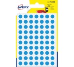 Avery PSA08B round dot labels, 8 mm diameter, pack of 490 pieces, light blue