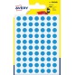 Avery PSA08B ronde markeringsetiketten, diameter 8 mm, blister van 490 stuks, lichtblauw