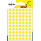 Avery PSA08J etiquettes pastilles rondes, diamètre 8 mm, blister de 490 pièces, jaune