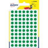 Avery PSA08V etiquettes pastilles rondes, diamètre 8 mm, blister de 490 pièces, vert