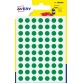 Avery PSA08V etiquettes pastilles rondes, diamètre 8 mm, blister de 490 pièces, vert