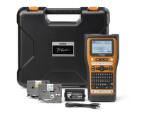 Brother PT-E560BT labeling system with case, 2 tapes, adapter, and battery