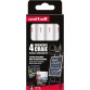 Uni-ball krijtmarker, ronde punt van 0,9-1,3 mm, etui van 4 stuks, wit