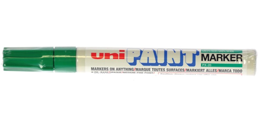 One green PX-20 paint marker