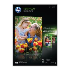 HP Everyday fotopapier ft A4, 200 g, pak van 25 vel, glanzend