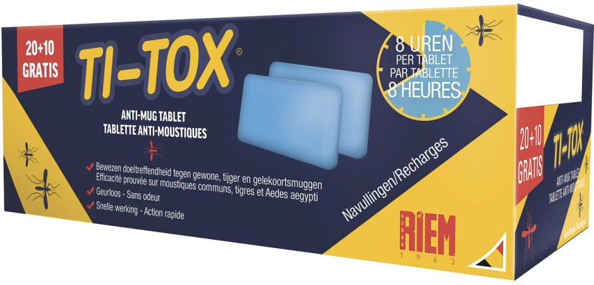 Riem Ti-Tox anti-mosquito refill 20 + 10 tablets