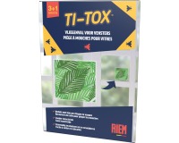 Riem Ti-Tox autocollant anti-mouches, motif de feuille, 3 + 1 pièces