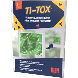 Riem Ti-Tox autocollant anti-mouches, motif de feuille, 3 + 1 pièces