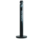 Rubbermaid Smokers' Pole Cigarette Collector, Black, Free-Standing