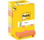 Post-it Z-notes, 100 vel, ft 76 x 76 mm, pak van 12 blokken, assorti neonkleuren