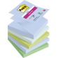 Post-it Super Sticky z-notes Oasis, 90 feuilles, ft 76 x 76 mm, couleurs assorties, paquet de 5 blocs