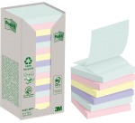 Post-it recycled Z-notes, 100 vel, ft 76 x 76 mm, assorti, pak van 16 blokken
