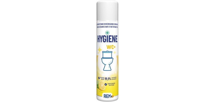 Riem Hygiene WC+ nettoyant de toilettes, spray de 300 ml