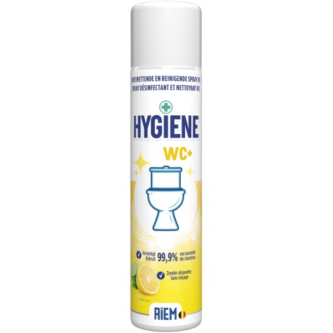 Riem Hygiene WC+ nettoyant de toilettes, spray de 300 ml