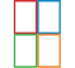 Avery Family ultra-beständige Etiketten, 4,5 x 6,5 cm, klappbare Box mit 16 farbigen Etiketten