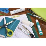 Avery Family mini naametiketten, ft 5 x 1 cm, blauw/groen, ophangbare etui met 30 etiketten