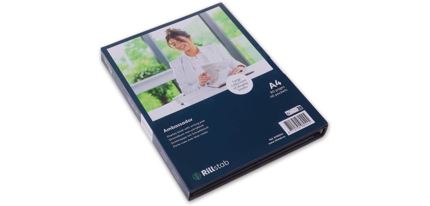 'Ambassador' document protector, 40 pockets, black