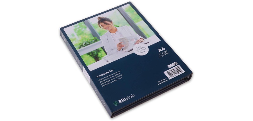 'Ambassador' document protector, 40 pockets, black