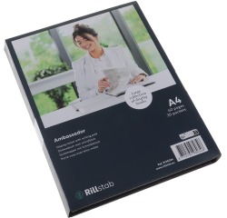 Presentation Album Rillstab Ambassador A4 3 Rings 30 Pockets Black