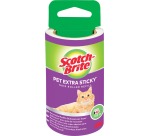 Scotch Brite pluizenkleefroller navulling, extra klevend voor dierenhaar, 48 vellen