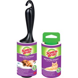 En_scotch-brite brosse adhésive poils animaux pet