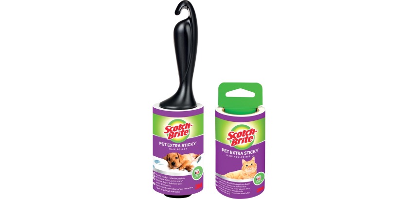 Brosse adhésive pour poils animaux 48 feuilles Scotch-Brite Pet Extra Sticky