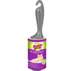 Scotch Brite brosse adhésive, extra collante pour poils d'animaux, 48 feuilles