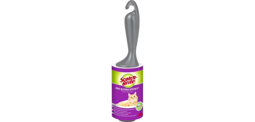 Scotch Brite brosse adhésive, extra collante pour poils d'animaux, 48 feuilles