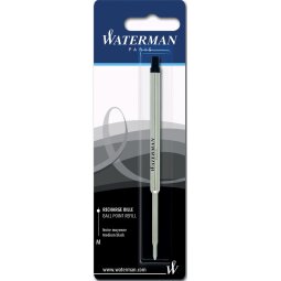 Waterman vulling voor balpen medium, zwart, op blister