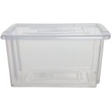 Whitefurze Stack & Store Medium boîte de rangement 32 litres sans couvercle, transparent