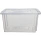 Whitefurze Stack & Store Medium boîte de rangement 32 litres sans couvercle, transparent