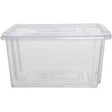 Whitefurze Stack & Store Mini opbergdoos 5 liter zonder deksel, transparant