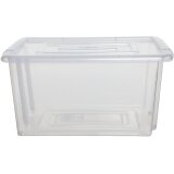 Whitefurze Stack & Store Mini boîte de rangement 5 litres sans couvercle, transparent