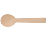 Wooden teaspoon, 96 mm, pack of 100 pieces