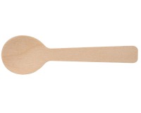Cuillère à café en bois, 96 mm, paquet de 100 pièces