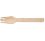 Wooden fork, 160 mm, pack of 100 pieces