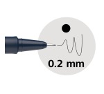 Fineliner Schneider Pictus zwart etui à 8 stuks