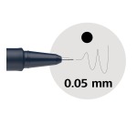 Fineliner Schneider Pictus zwart etui à 8 stuks