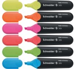 Schneider Textmarker Job 150, Etui mit 6 Stück in verschiedenen Farben