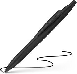 Schneider stylo bille Reco, pointe moyenne, encre noir, noir
