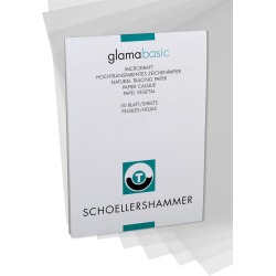 Schoellershammer Glama papier, 100 g, ft 29,7 x 42 cm, A3, transparant, blok van 50 vel