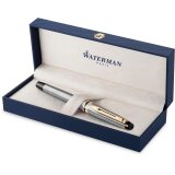 Waterman Expert vulpen, medium, zilver/goud, in giftbox