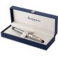 Waterman Expert stylo plume, moyenne, argent/or, en boîte-cadeau