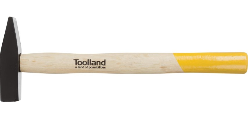 Toolland hammer with wooden handle, 300 g