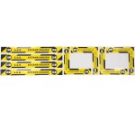 Set autocollants barrage de l'espace de travail, texte (en néerlandais): a.u.b. 1,5 m afstand houden