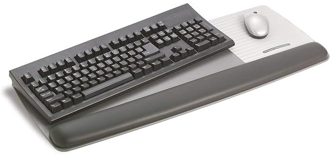 Muismat met polssteun 3M WR422 grijs/zwart